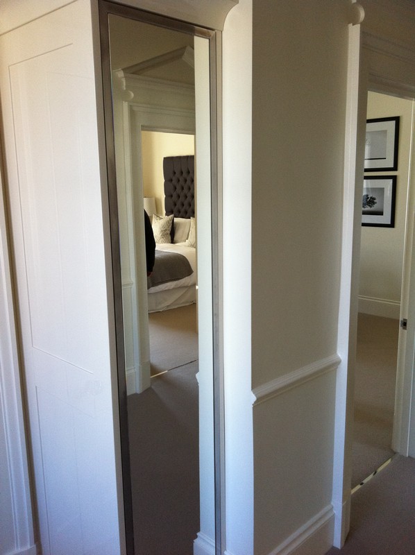 Full-length wardrobe mirror fitted in Newbury home